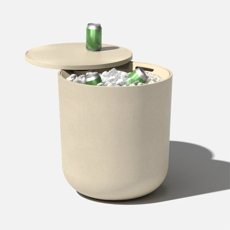 Veradek Kona Round Plastic Outdoor Side Table