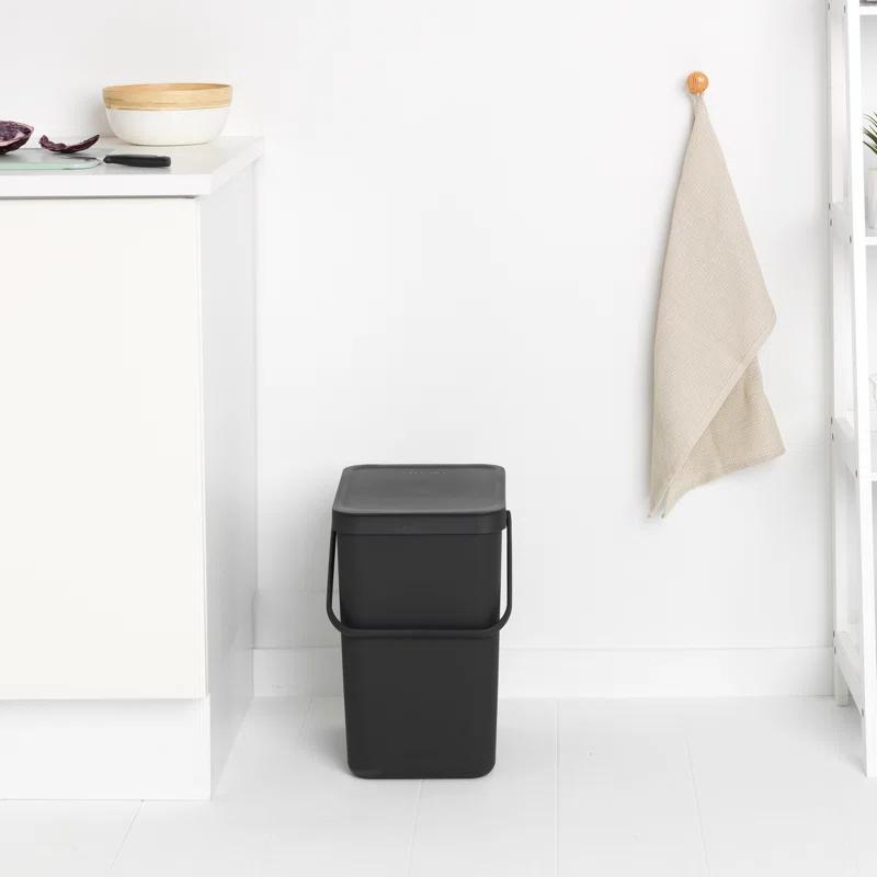 Brabantia Sort & Go Plastic Recycling Bin, 6.6 Gallon