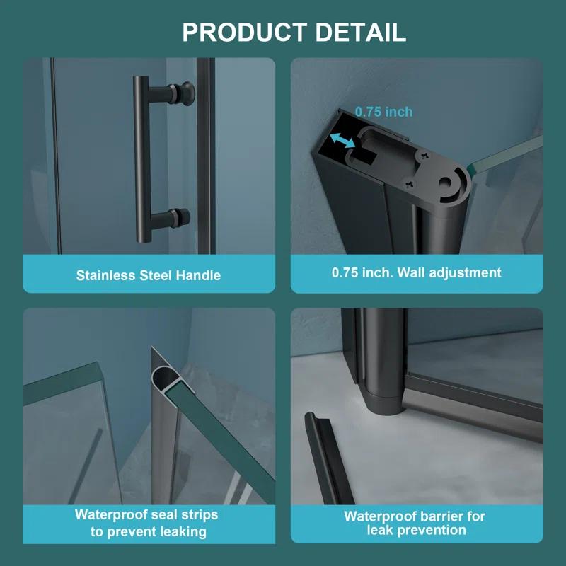 Fold Frameless Shower Door