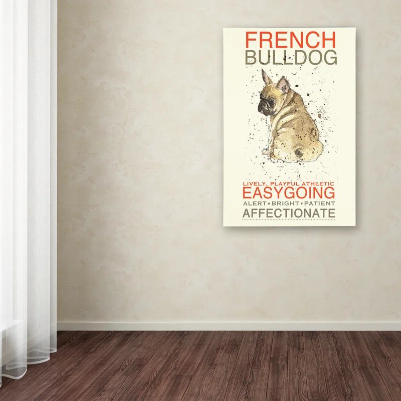 Tucker Murphy Pet™ 'French Bulldog' Print on Wrapped Canvas
