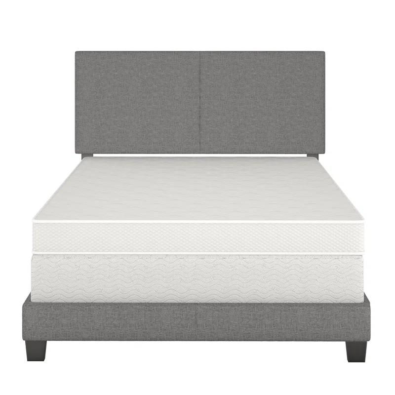 Boyd Sleep Boyd Sleep Milan Linen Fabric Upholstered Platform Bed Frame w/Adjustable Height Headboard, Strong Wood Slat Support, Box Spring/Foundation Required, Easy Effortless Assembly