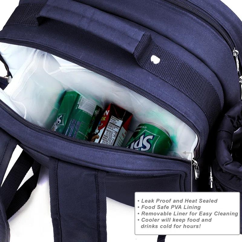 Picnic at Ascot Polyester Picnic Backpack