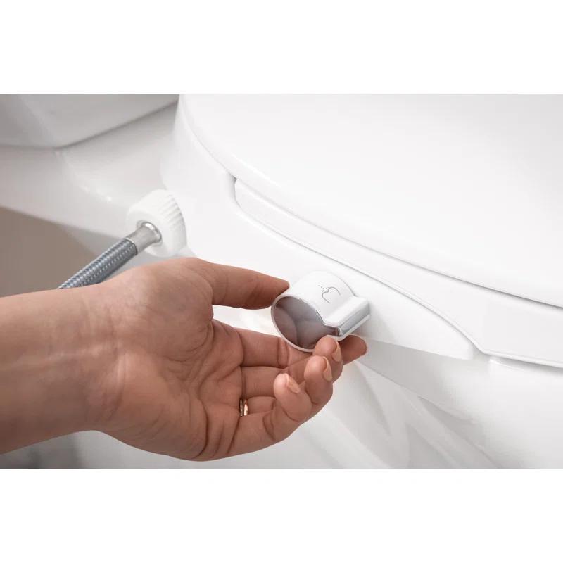 2-Series Non-Electronic Bidet Seat for Elongated Seats in White