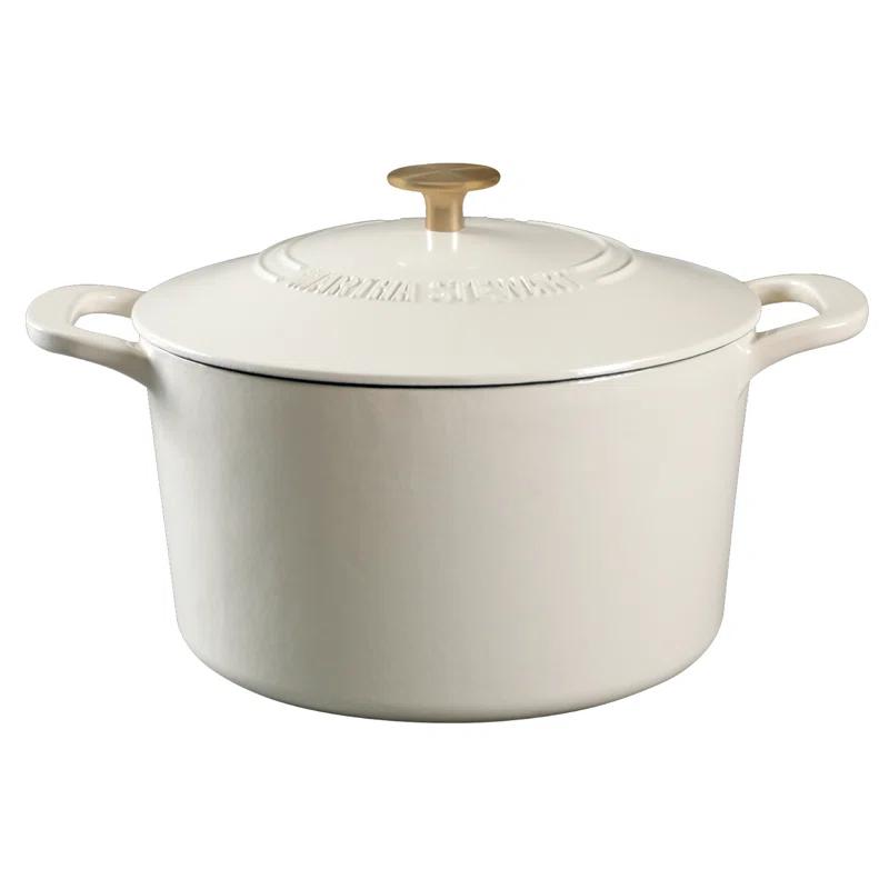 Martha Stewart Martha Stewart Gatwick 7 qt. Cast Iron Round Dutch Oven with Lid