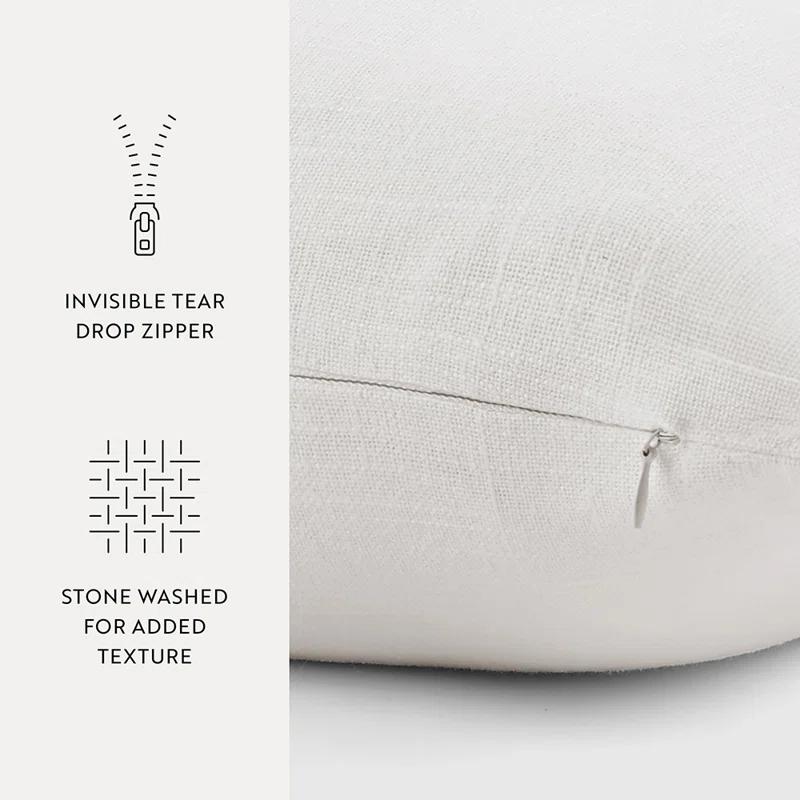 Becky Cameron Solid Cotton Throw Pillow