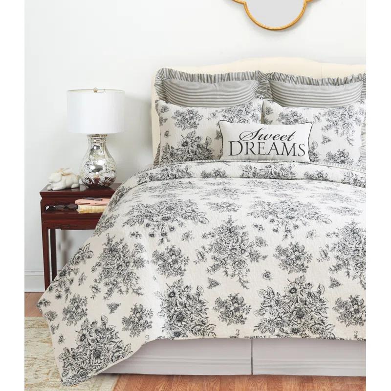 C&F Home Nelly Farmhouse / Country Cotton Reversible Quilt Set