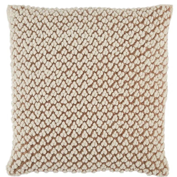 Toulon Embroidered Wool Throw Pillow