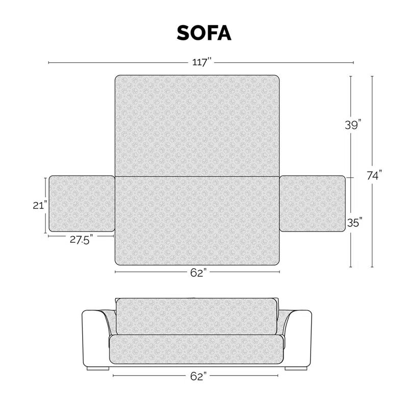 FurHaven Non-Slip Waterproof Sofa Cover Furniture Protector