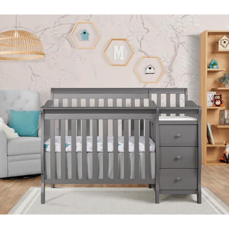 Dream On Me Jayden 4-in-1 Mini Convertible Crib and Changer