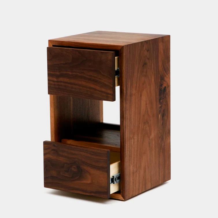 THN 14'' W Solid Wood Nightstand