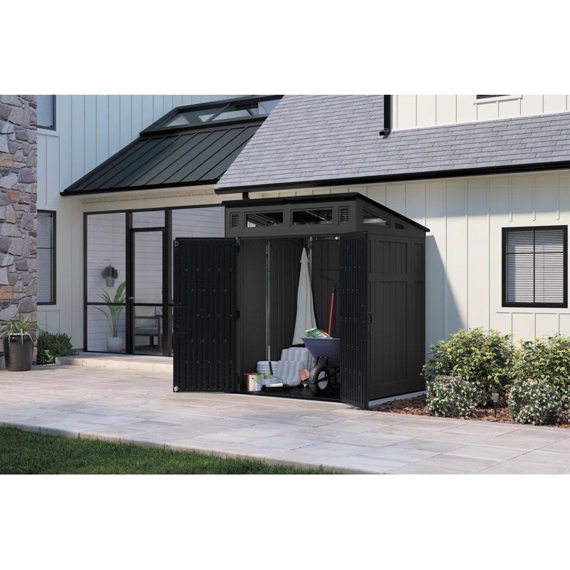 Suncast Suncast Modernist 6 ft. W x 5 ft. D Resin Vertical Storage Shed