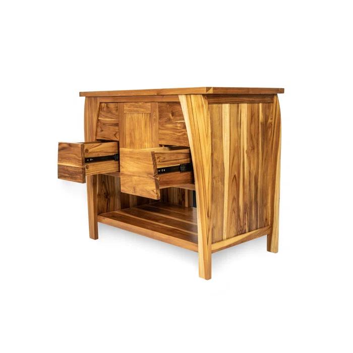 EcoDecors Tranquility by EcoDecors, 36", Teak Bathroom Vanity, Wood Bathroom Vanity, Bathroom Vanity Cabinet, Vanity Bathroom