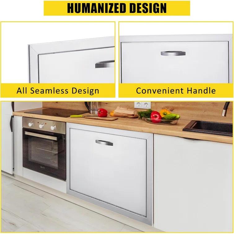 babevy Weatherproof Outdoor Cabinets - Durable Stainless Steel