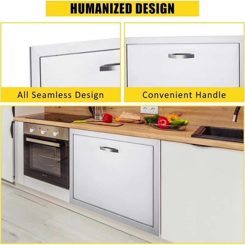 babevy Weatherproof Outdoor Cabinets - Durable Stainless Steel