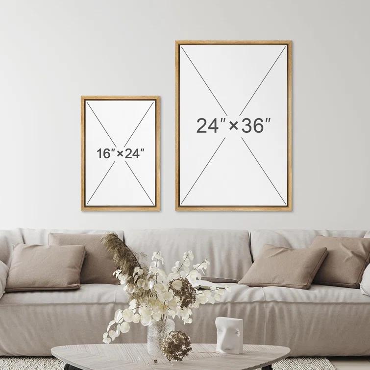 IDEA4WALL Woodland Forest Landscape " IDEA4WALL Framed Canvas Print Wall Art Woodland Nursery Decor Pastel Green Pine Tree Forest Landscape Nature Wilderness Fine Art Decorative Rustic For Living Room, Bedroom, Office "