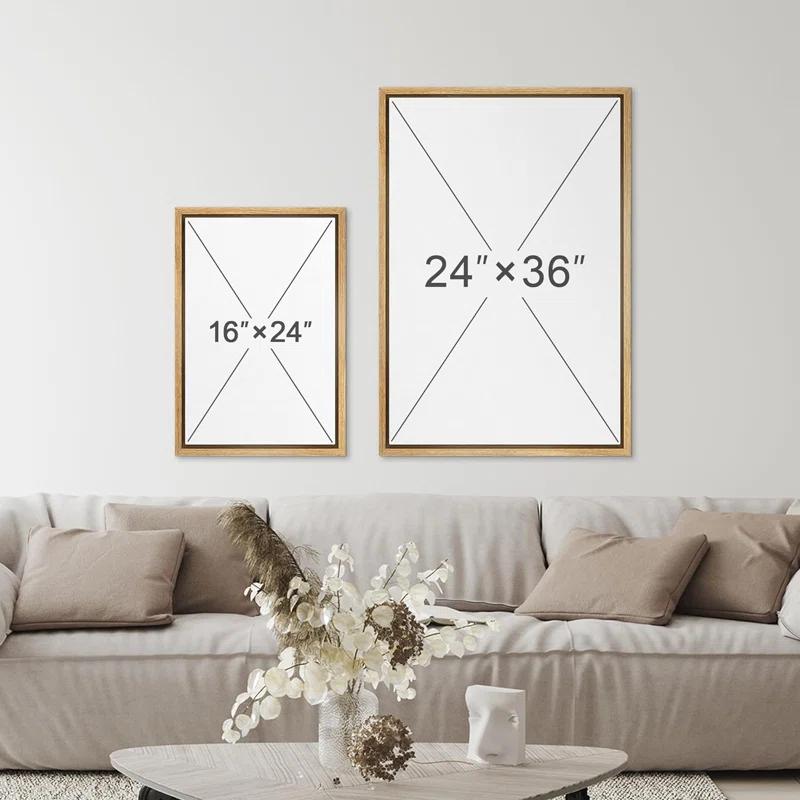 IDEA4WALL Woodland Forest Landscape " IDEA4WALL Framed Canvas Print Wall Art Woodland Nursery Decor Pastel Green Pine Tree Forest Landscape Nature Wilderness Fine Art Decorative Rustic For Living Room, Bedroom, Office "