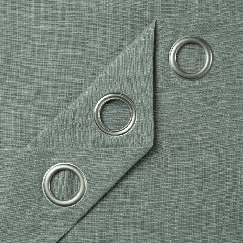 Eider & Ivory™ Monge Solid Semi Sheer Grommet Curtain Panels (Set of 2)