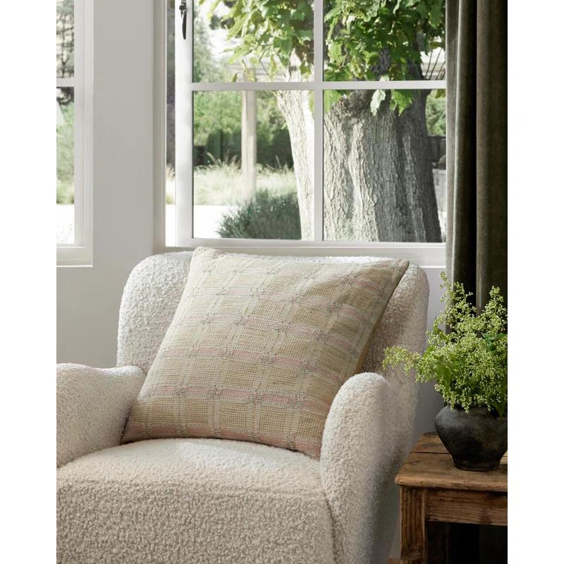 Amber Lewis x Loloi Cypress Striped Cotton Throw Pillow