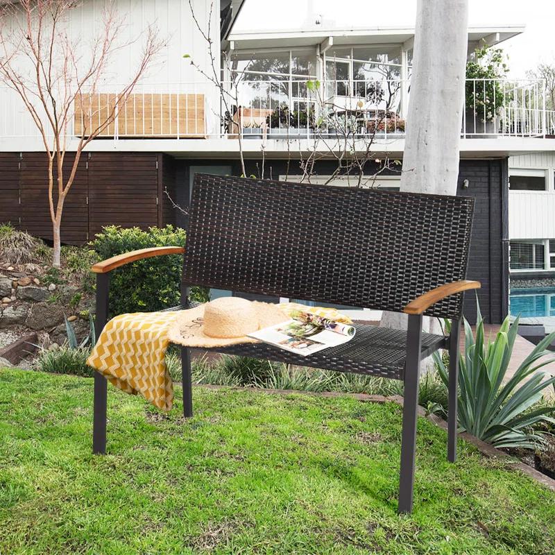 Red Barrel Studio® Alisanne Steel Outdoor Bench