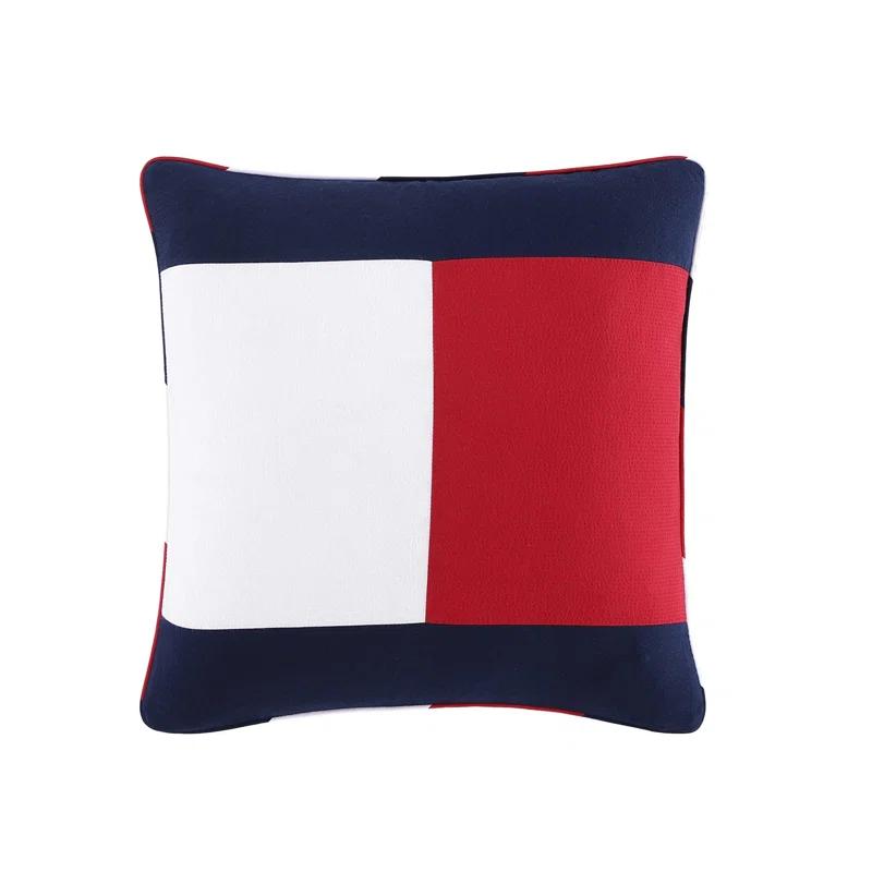Tommy Hilfiger Flag Navy Throw Pillow | Wayfair