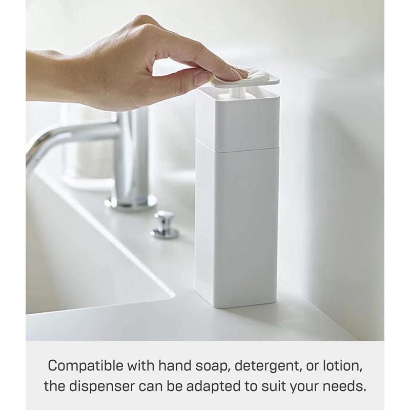 Yamazaki Home One Handed Dispenser, Plastic, 8.5 fluid oz.