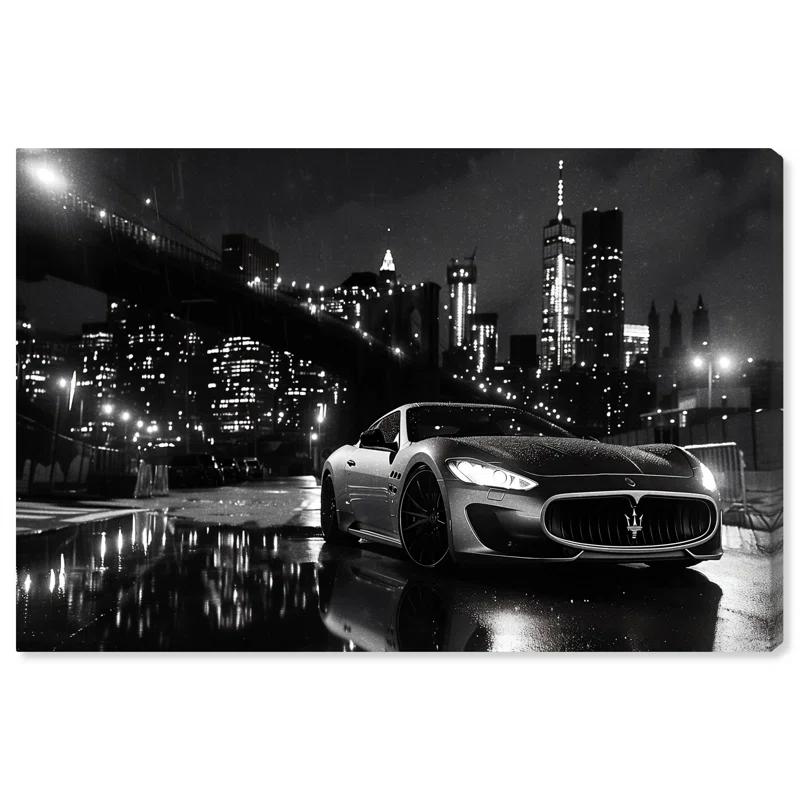 Notori Art Noir City Drive Black And White Wall Art Prints For Men by Notoriart