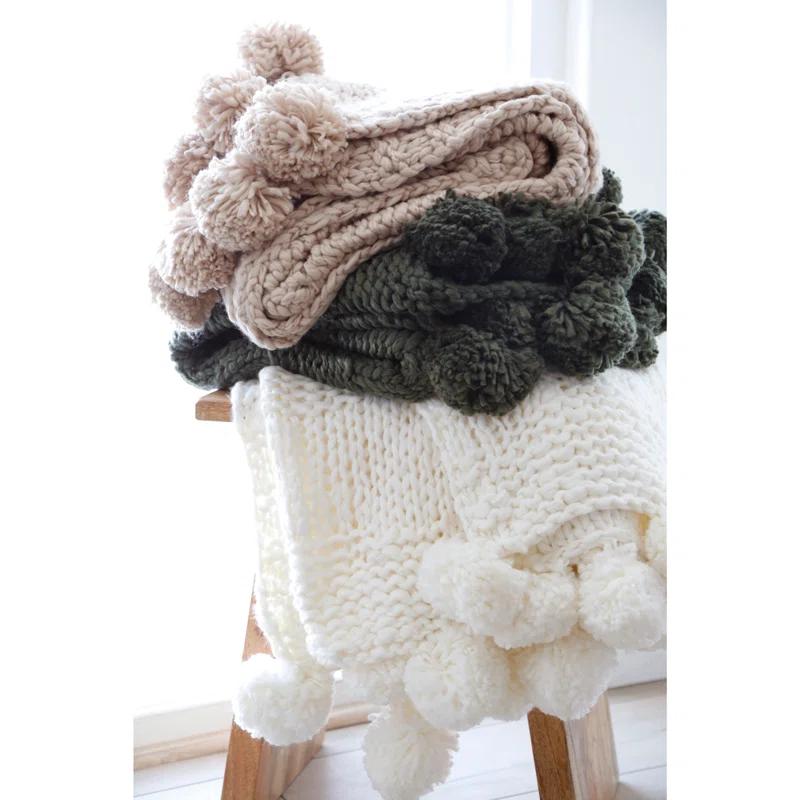Oulu Throw by Pom Pom At Home - Forest