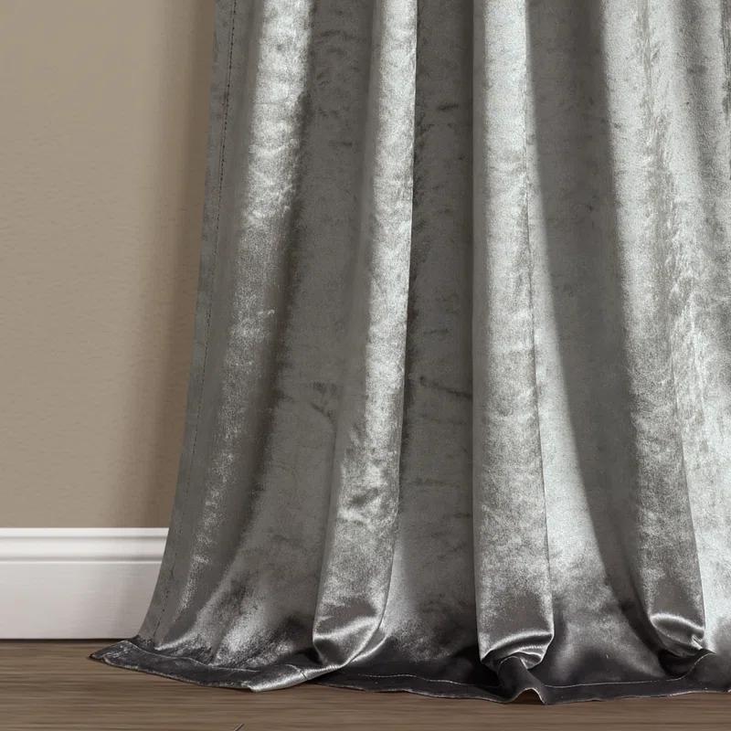 Lush Decor Polyester Semi Sheer Curtain Pair (Set of 2)