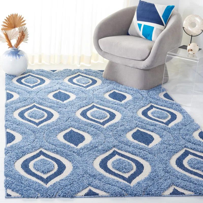 George Oliver Florida Shag Performance Geometric Rug
