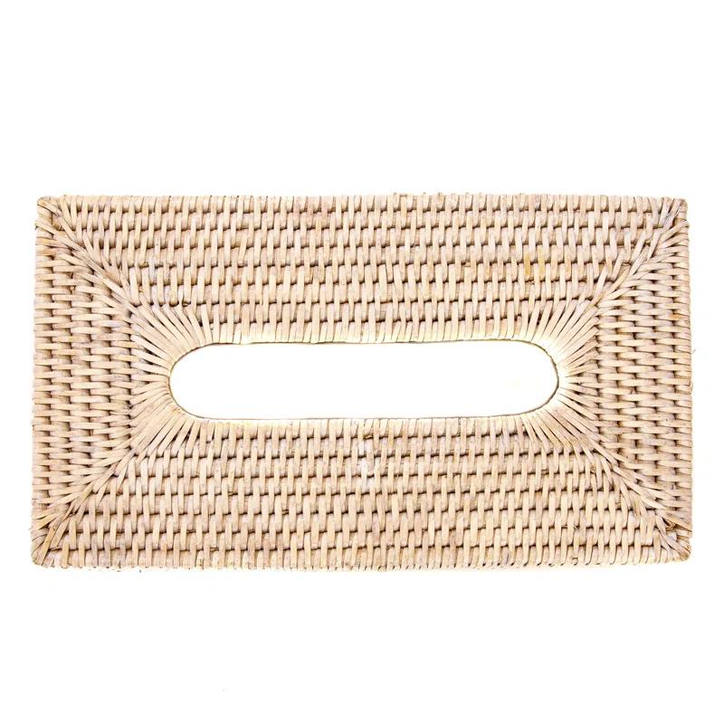 Birch Lane™ Glinda Rattan Long Tissue Box Cover & Reviews | Wayfair