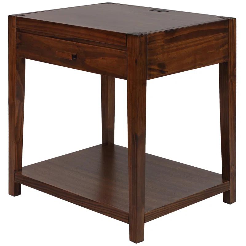 Union Rustic Hemby 24'' W Solid Wood Nightstand