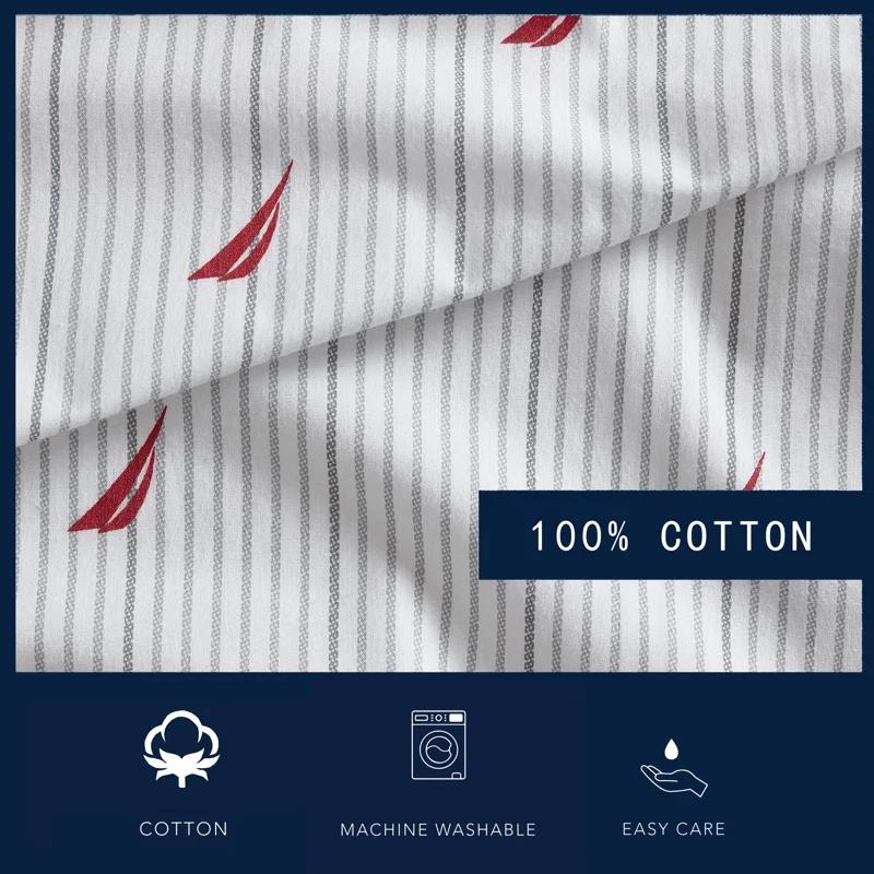Nautica Nautica Printed Cotton Percale Sheet Sets