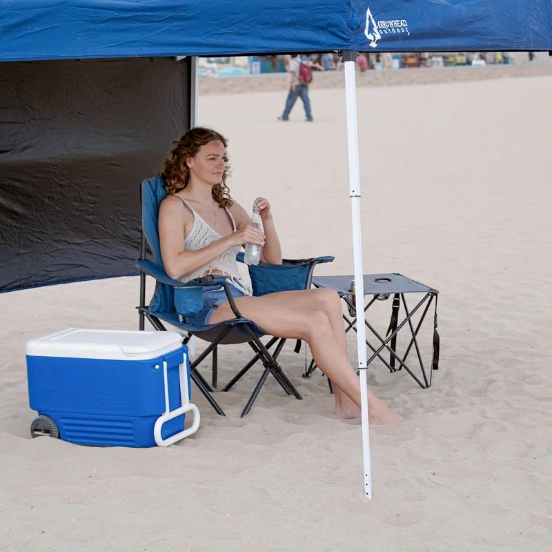 ARROWHEAD Outdoor Folding Camping Chair with Cushions