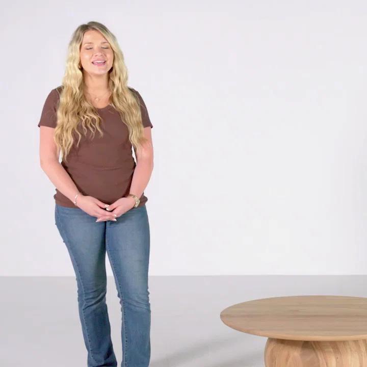 Birch Lane™ Ardo Solid Wood Pedestal Coffee Table & Reviews | Birch Lane