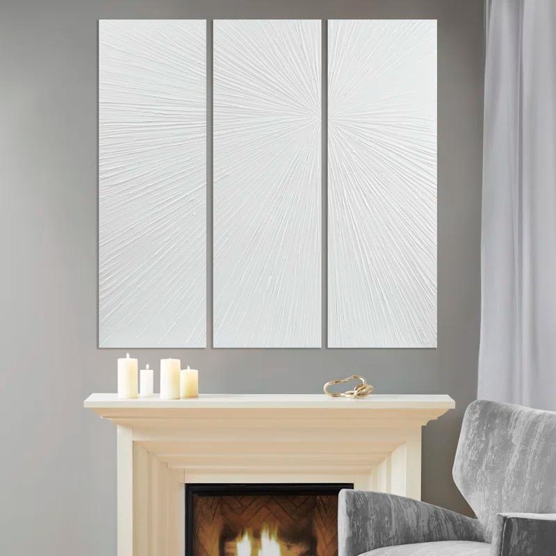 Madison Park Signature Sunburst 3-Piece Hand-Painted Resin Wall Art