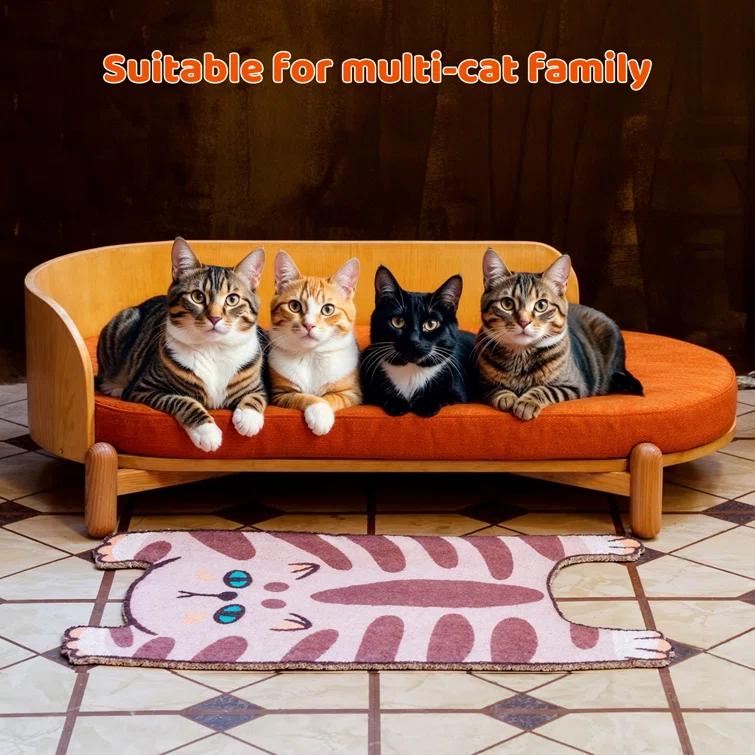 Azel 35.9'' Wooden Sunset Couch, Large Pet Sofa Couch, Elevated Beds for Indoor Cat and dog Rest & Play