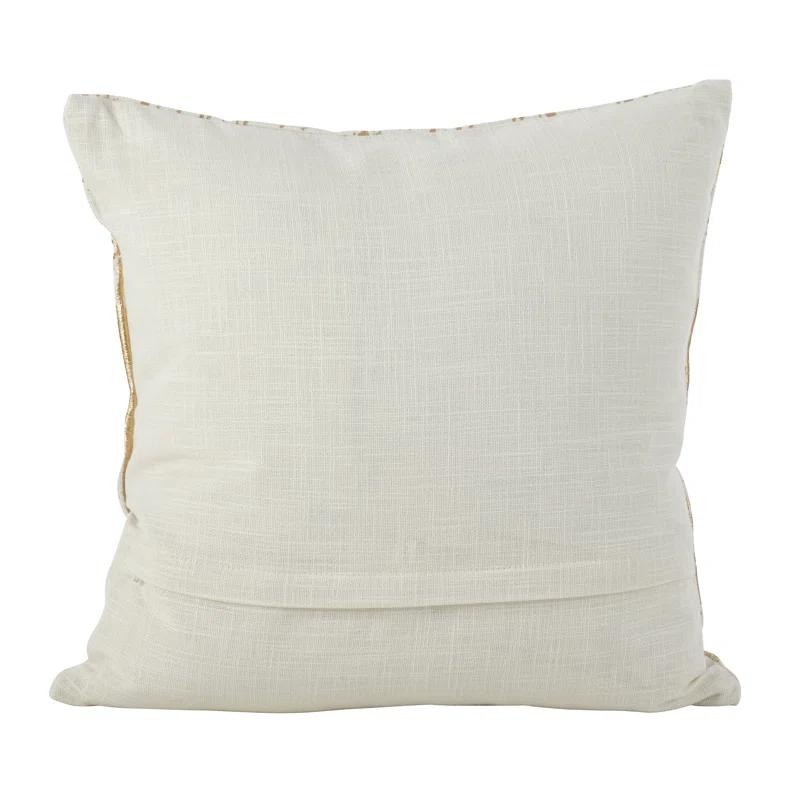 Saro Loretta Collection Abstract Cotton Pillow Cover