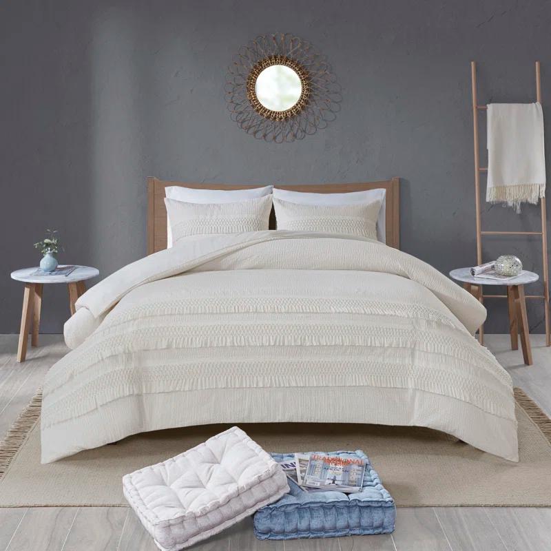 Kelly Clarkson Home Hugo Cotton Seersucker Duvet Cover Set