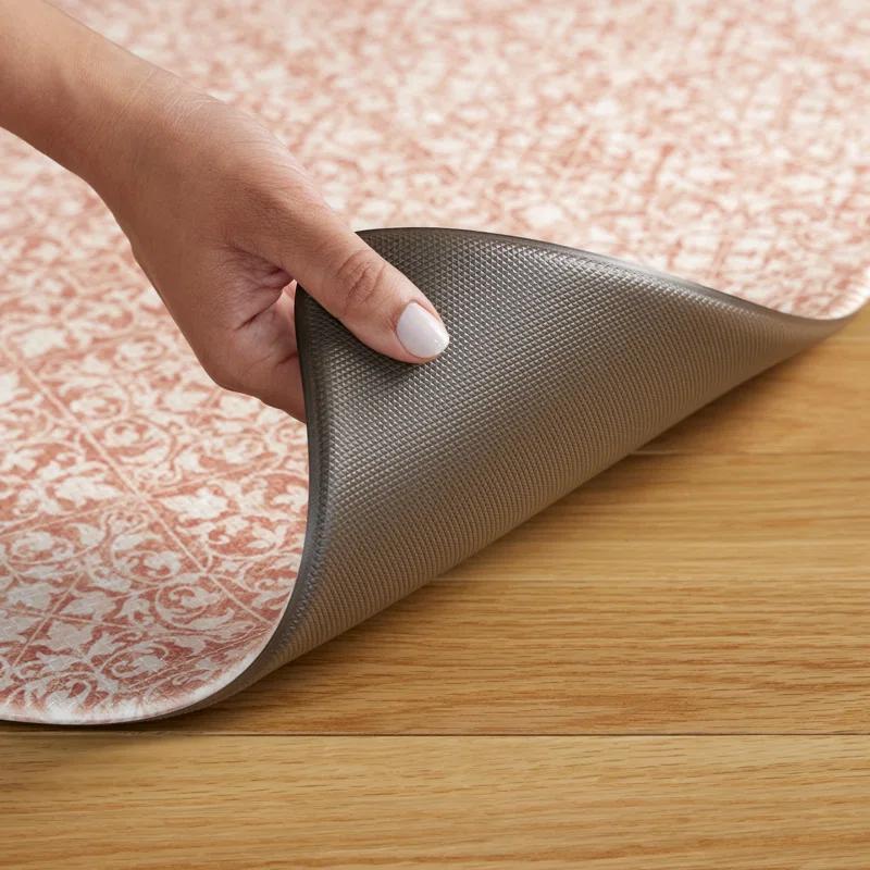Town & Country Living TOWN & COUNTRY BASICS Comfort Plus Non-Slip Backing Vintage Medallion Tile Anti Fatigue Comfort Mat