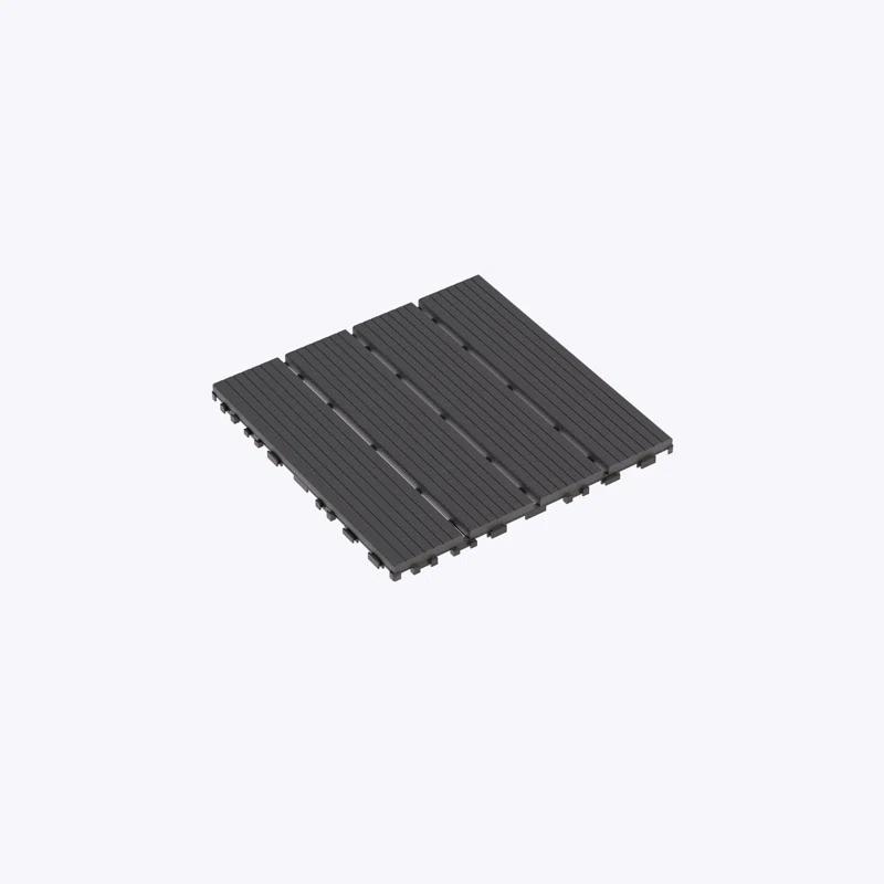 ROKAWO Plastic Interlocking Deck Tiles,44 Pack Patio Deck Tiles,12"x12" Square Waterproof Outdoor All Weather Use, Patio Decking Tiles for Poolside Balcony Backyard, Grey