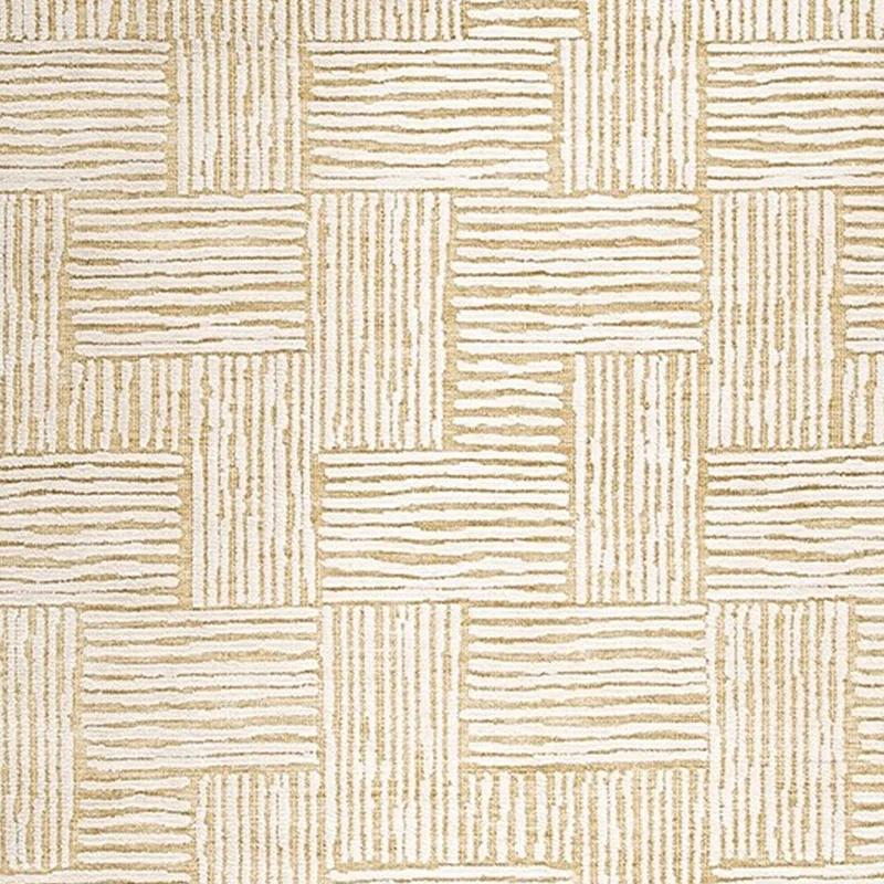 Benjara Aden 8 X 10 Large Area Rug, Handwoven Basket Weave Design, Beige Polyester