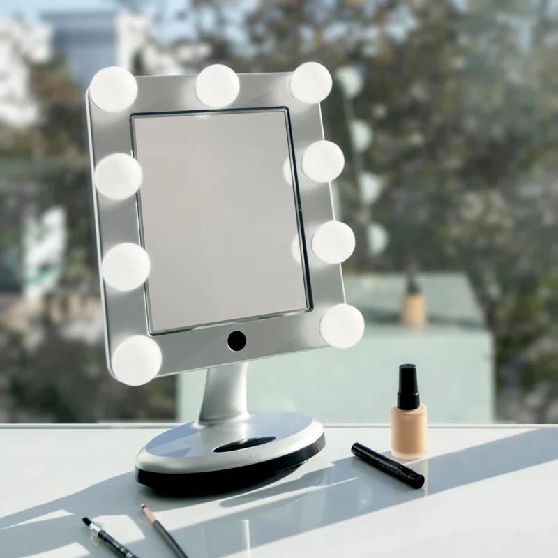 Latitude Run® MELROSE LED Variable Light Bluetooth Vanity Mirror, 5X/1X