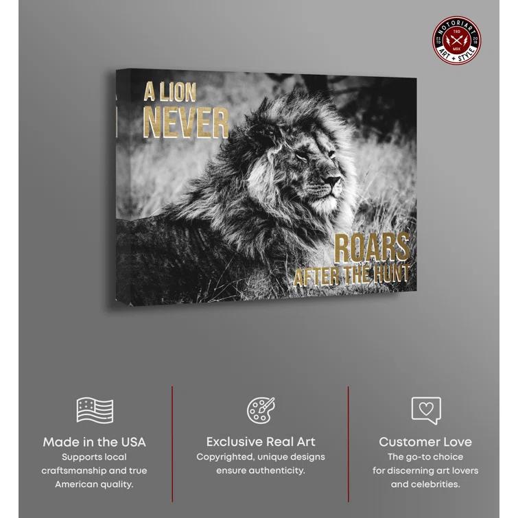 Notori Art Success Is Silent Canvas Motivational Quotes Print By Notoriart