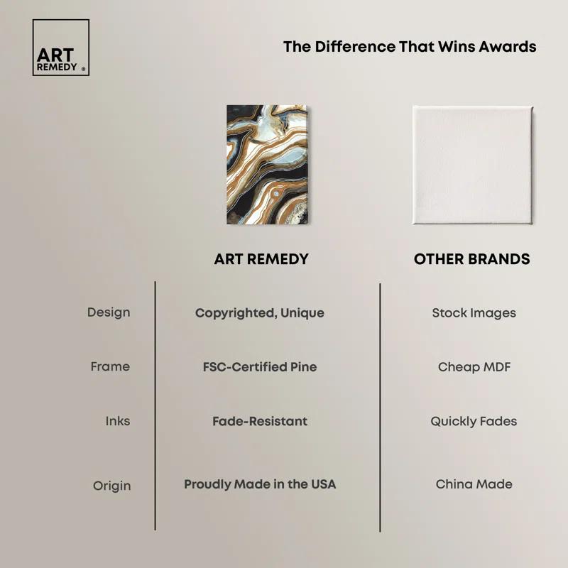 Art Remedy Black and Gold I