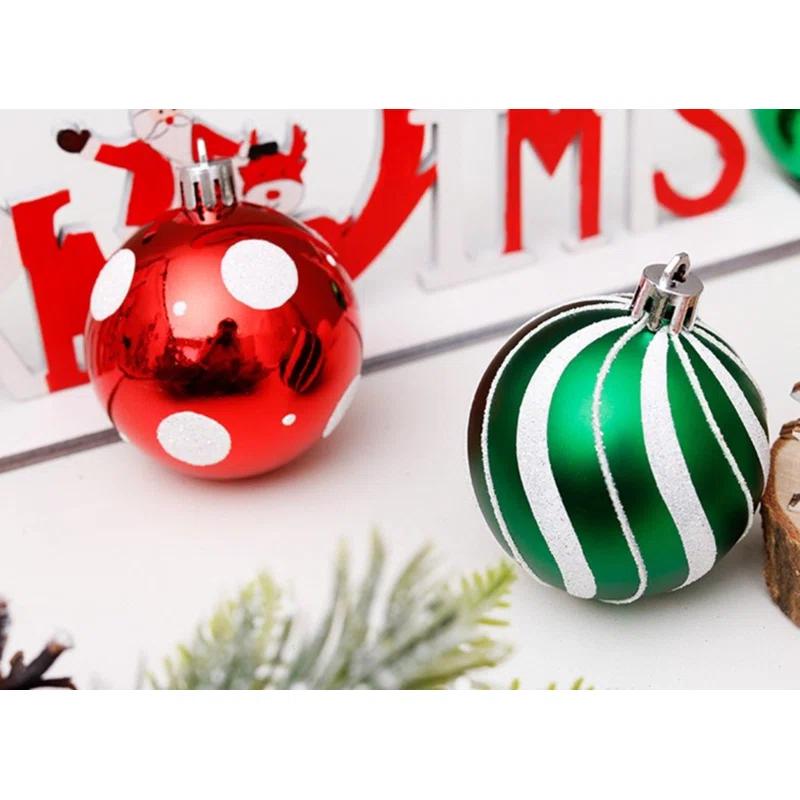 WS at Home 30 Piece Shatterproof Ball Ornaments Set