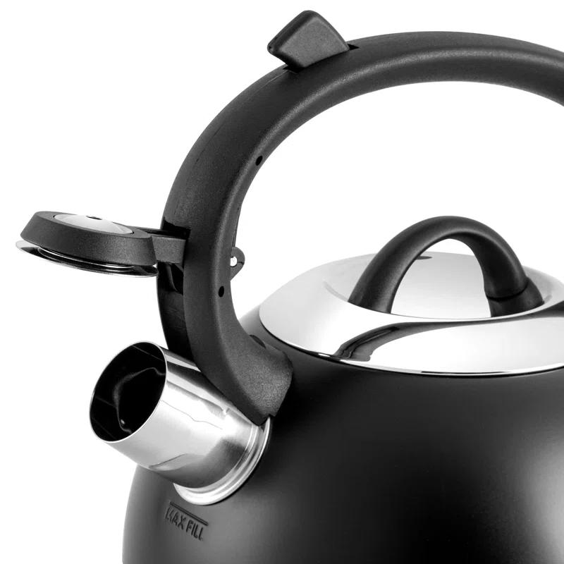 Mr. Coffee Mr. Coffee Flintshire 1.75 Quart Whistling Stovetop Tea Kettle In Blue