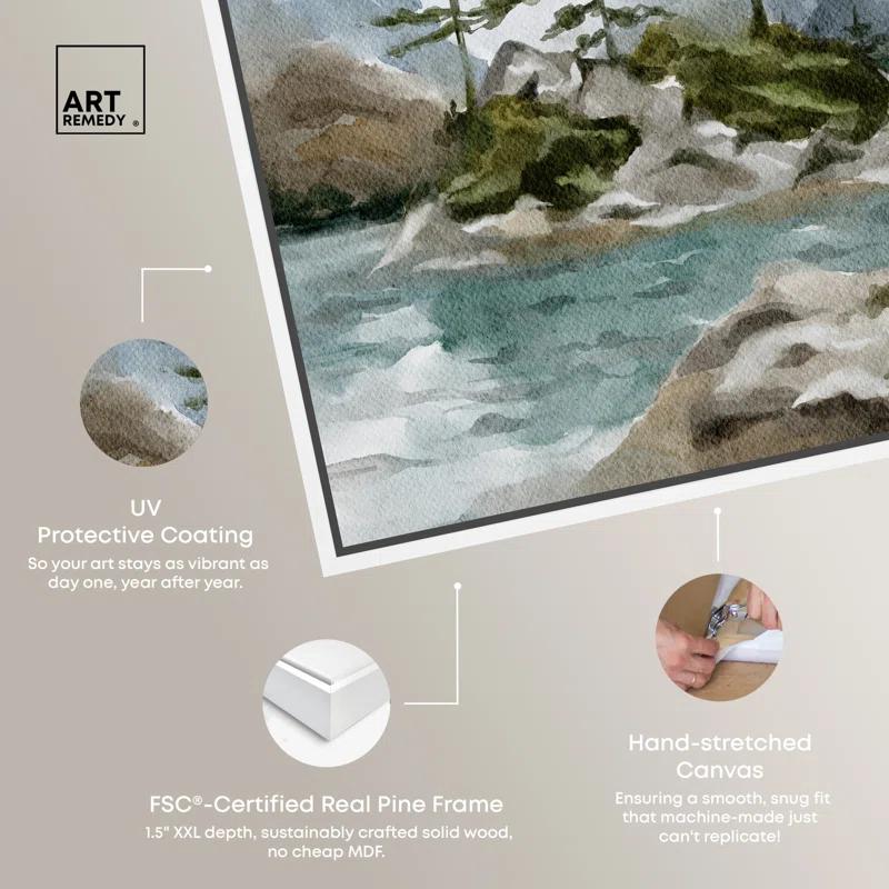 Art Remedy Cold Winter Lake