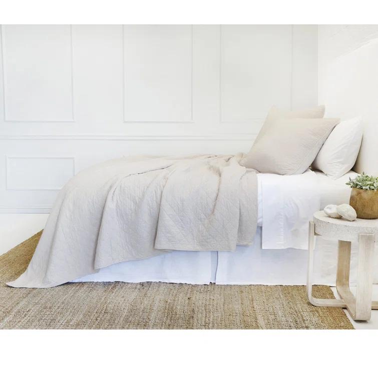 Blair Stonewashed Linen Sham by Pom Pom at Home - Taupe / Standard