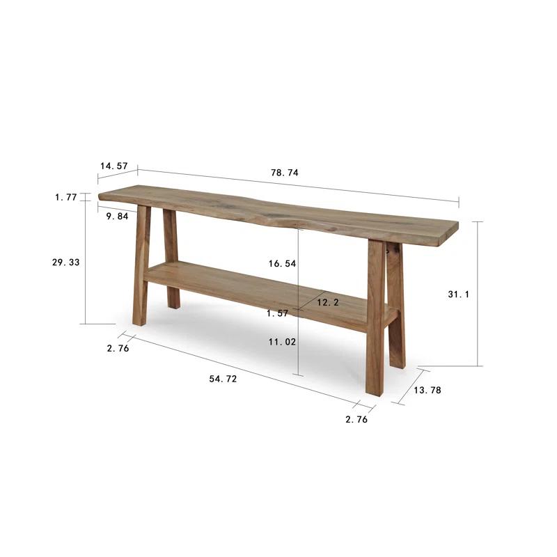 Lily's Living 30.7'' Solid Wood Console Table