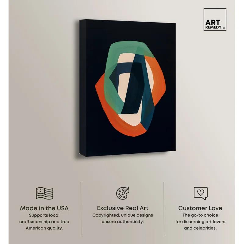 Art Remedy Distortion In Typefaces Abstract Shapes Trendy Wall Art by Art Remedy